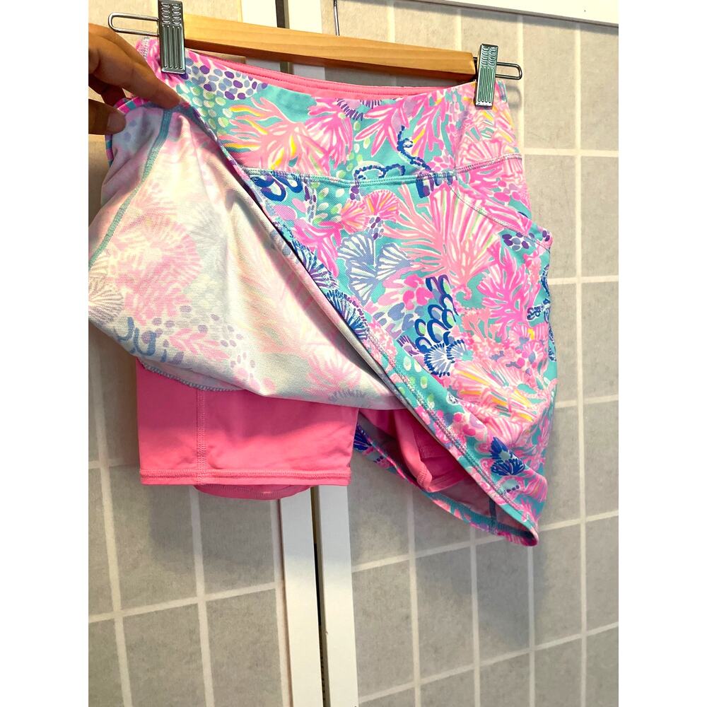 Lilly Pulitzer Luxletic Maryana Skort UPF 50 Splendor In The Sand Golf Tennis XS - Picture 4 of 5
